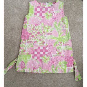 Lilly Pulitzer Size 4 Pink Elephant Shift Dress